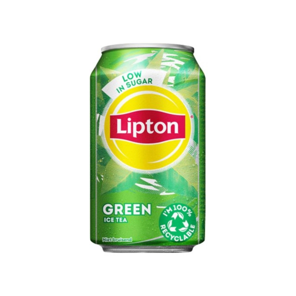 Lipton Green Ice Tea L Koolzuurvrij Blik Pak Stuks