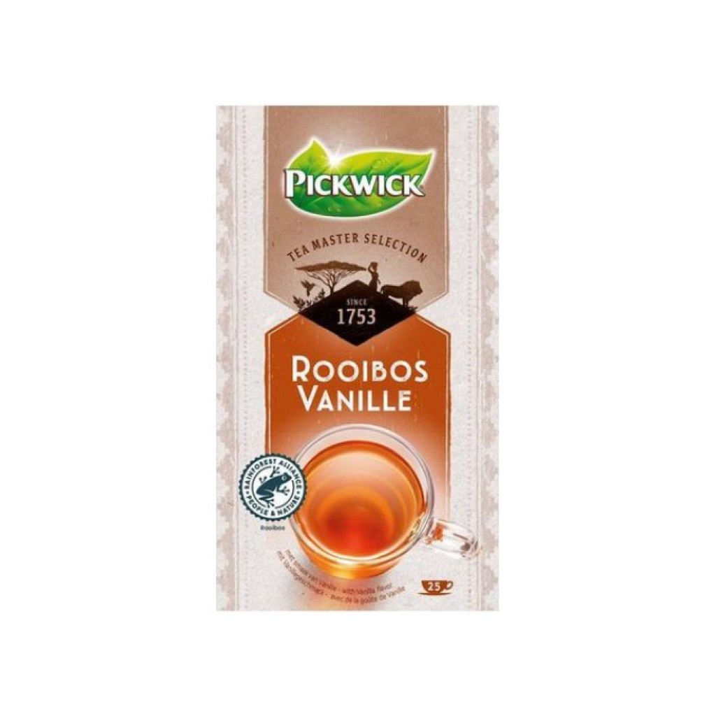 PICKWICK Tea Master Selection Rooibos Vanilla Doos 4 X 25 Stuks