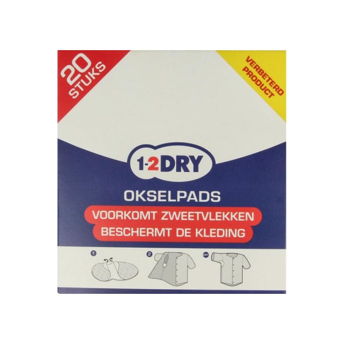 1-2DRY Okselpads (1 pak x 20 stuks)