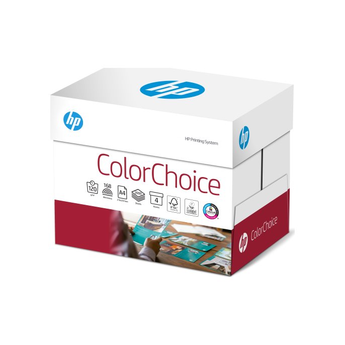 HP ColorChoice Papier A4 120 g/m² Wit (doos 8 x 250 vel)