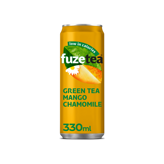 FUZE TEA Green tea Mango Frisdrank 0.33 l blik (pak 24 stuks)