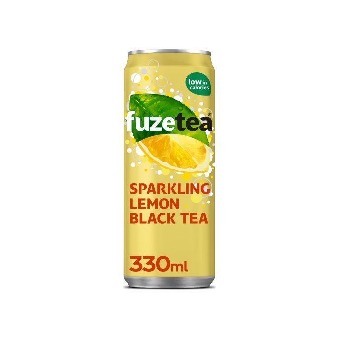 FUZE TEA Lemon Black Tea Frisdrank sparkling 0.33L / 24 stuks