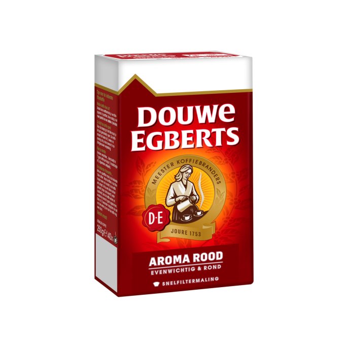 Douwe Egberts Koffie snelfiltermaling rood (500 gram)