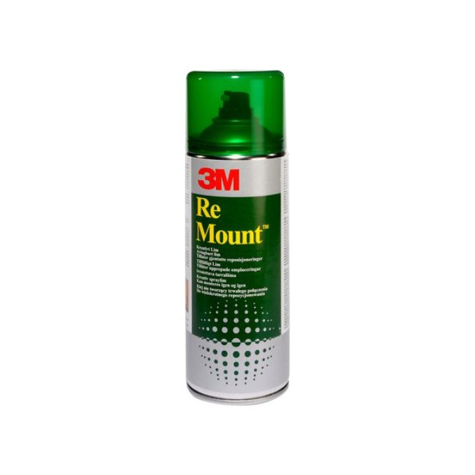 3M™ PhotoMount™ Lijmspray Niet-permanent Spuitbus transparant (fles 400 milliliter)