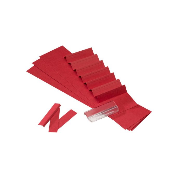 ATLANTA Ruiterstroken voor Alzicht Ruiters Karton 13 x 65 mm Rood (pak 325 stuks)