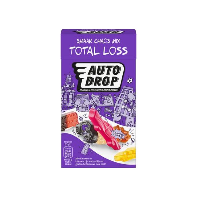 AUTODROP Total Loss Mix Van Drop En Fruitgums (pak 280 gram)