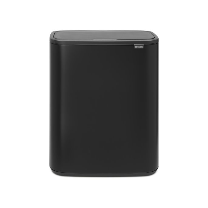 Afvalbak Bo Touch Bin 2x30L mat zwart