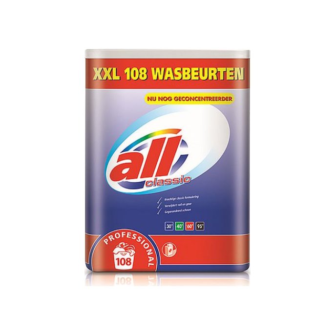 All Wasmiddel Professional doos 756 kg (pak 7560 gram)