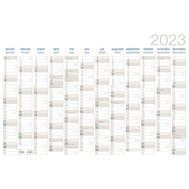 Annoplan Jaarplanner. 400 x 600 mm