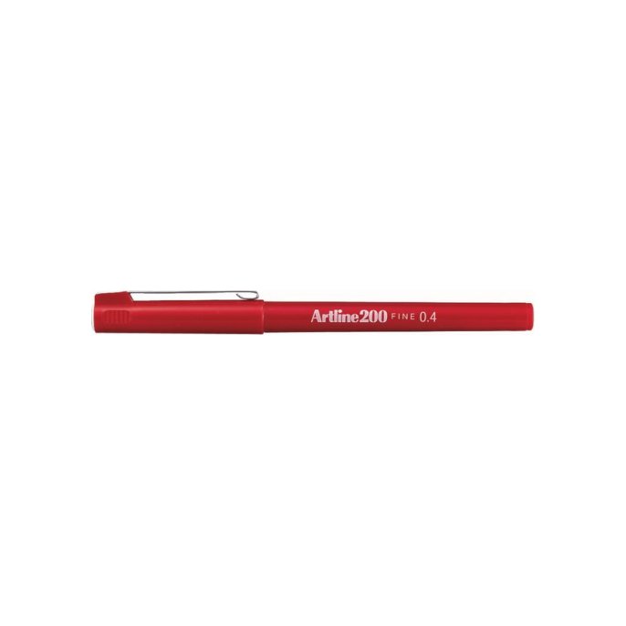 Artline 200 fineliner Rood (pak 12 stuks)