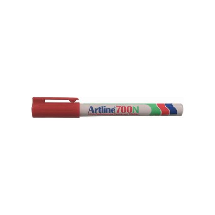 Artline 700N Permanente Marker. Ronde Punt. 0.7 mm. Rood