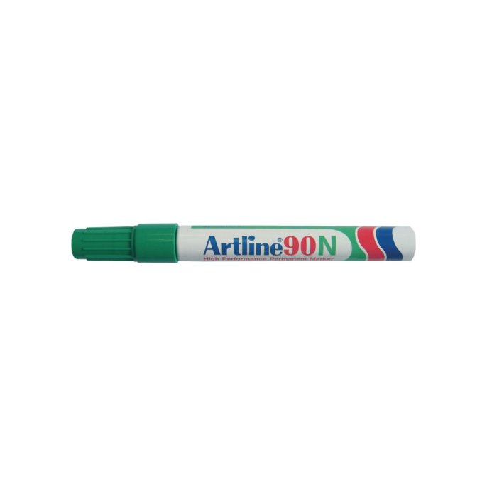 Artline 90N Permanente Marker. Beitelvormige Punt. 2 - 5 mm. Groen