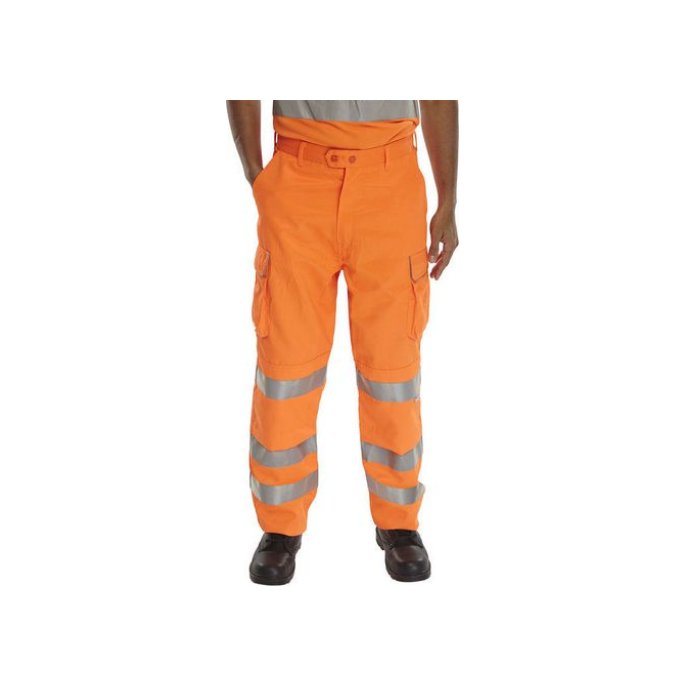 B SEEN Broek Cargo Oranje 36