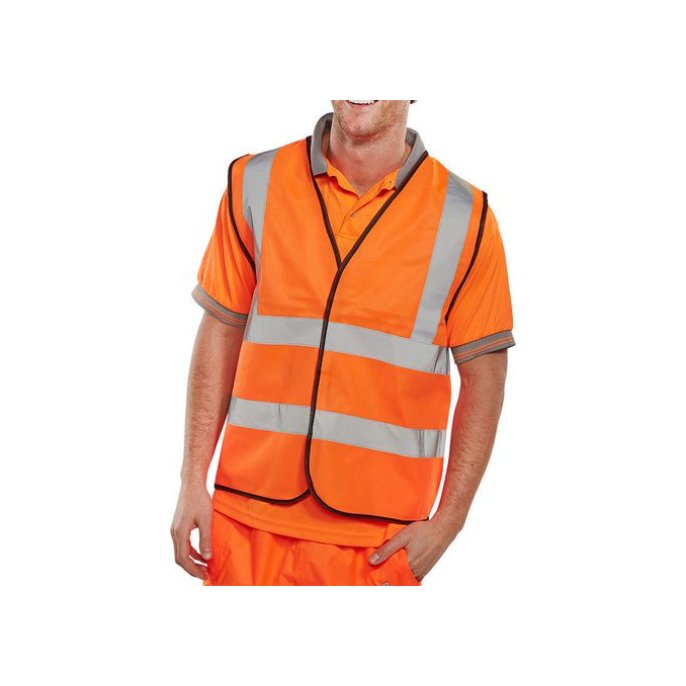 B SEEN Veiligheidsvest Reflecterend Maat XL Oranje