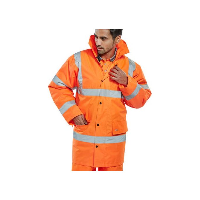 B SEEN Verkeersjas Reflecterend Maat 3XL Oranje