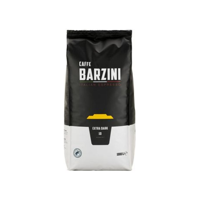 BARZINI Extra Dark Roast Espresso UTZ Koffiebonen 1 kg (doos 8 stuks)