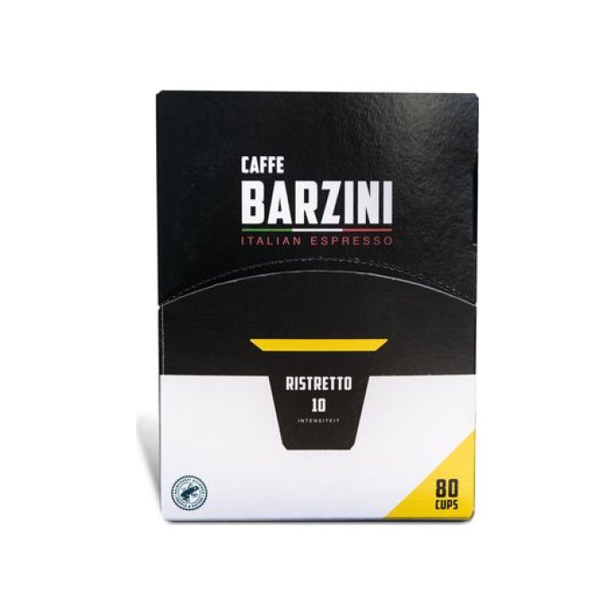 BARZINI Nespresso® Capsules RISTRETTO (pak 6 x 80 stuks)