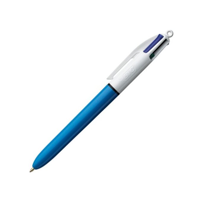 BIC® 4 Kleuren Balpen Medium Punt 1 mm Zwart Blauw Rood Groen