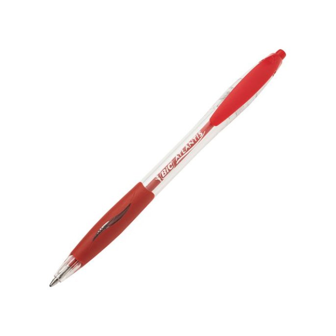 BIC® Atlantis Balpen Medium Punt 1 mm Rood (doos 12 stuks)