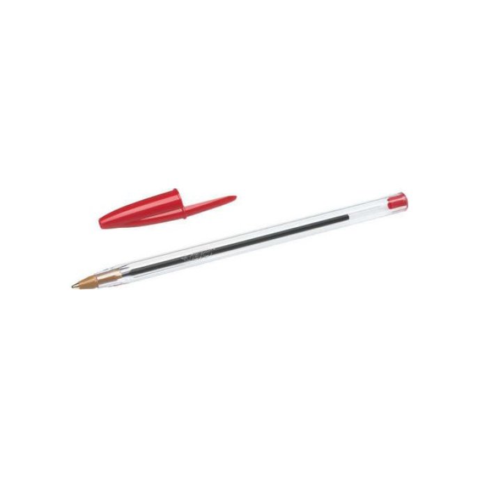 BIC® Cristal Balpen Medium Punt 1 mm Rood (pak 50 stuks)