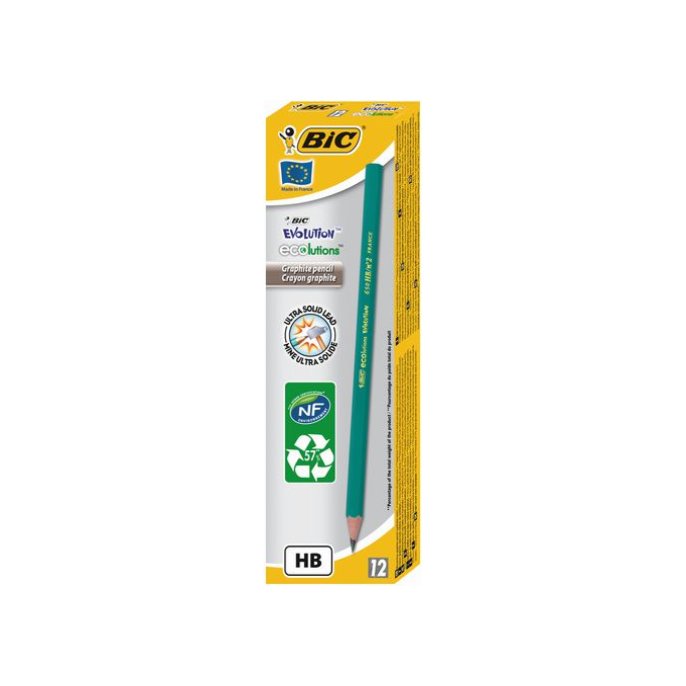 BIC® ECOlutions Evolution 650 Potlood HB (pak 12 stuks)