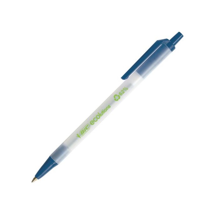 BIC® Ecolutions Clic Stic Balpen Medium Punt 1 mm Blauw (pak 50 stuks)