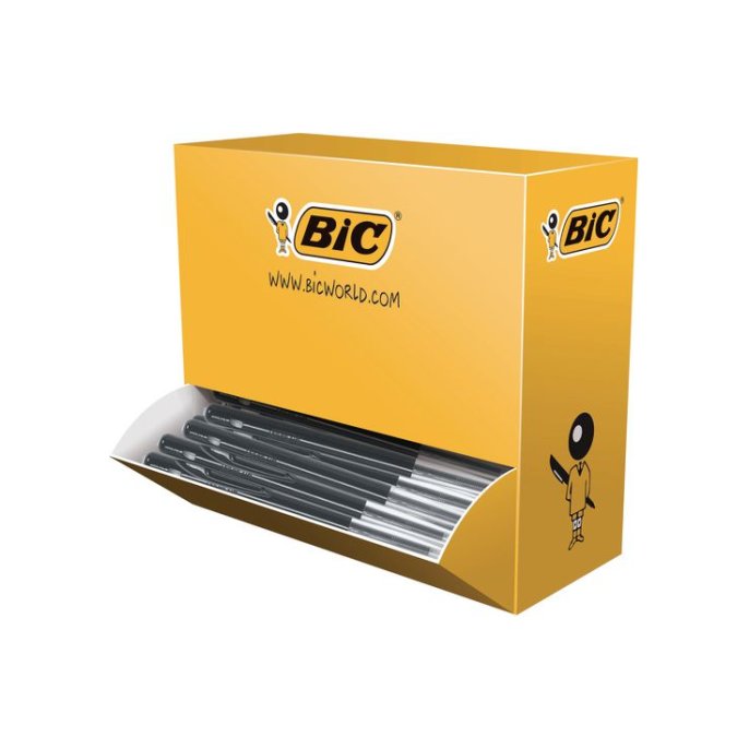 BIC® M10 Clic Balpen Medium Punt 1 mm Zwart (doos 100 stuks)