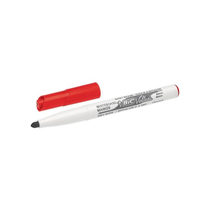 BIC® Velleda 1741 Whiteboardmarker Ronde Punt 14 mm Rood (pak 12 stuks)