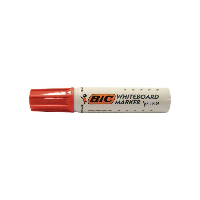 BIC® Velleda 1781 Whiteboardmarker Beitelvormige Punt 3 - 6 mm Rood (pak 12 stuks)