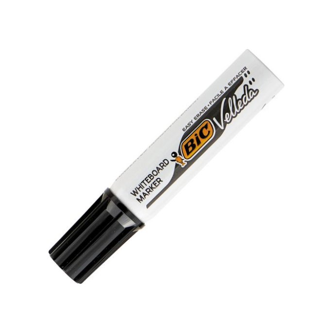 BIC® Velleda 1781 Whiteboardmarker Beitelvormige Punt 3 - 6 mm Zwart (pak 12 stuks)