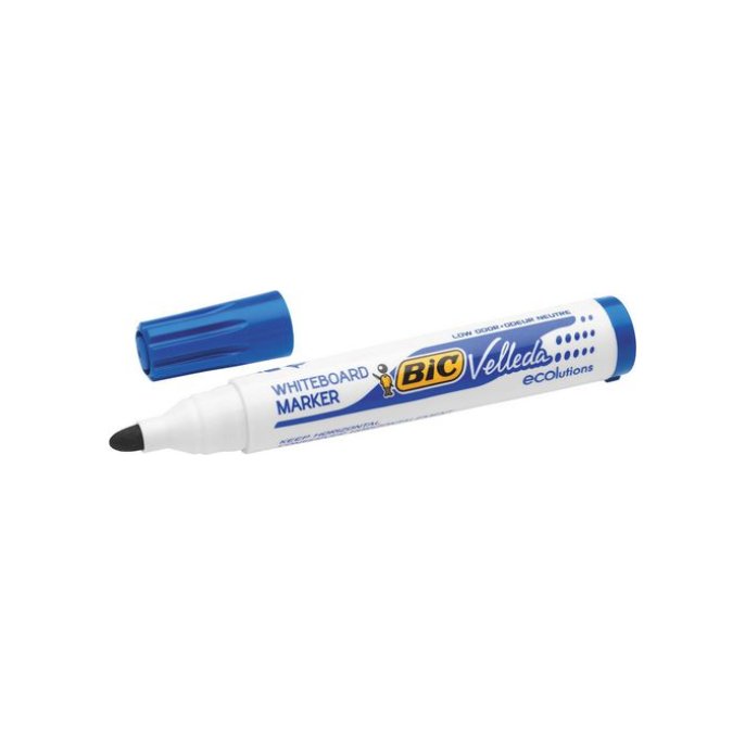 BIC® Velleda Eco 1701 Whiteboardmarker Ronde Punt 15 mm Blauw (pak 12 stuks)