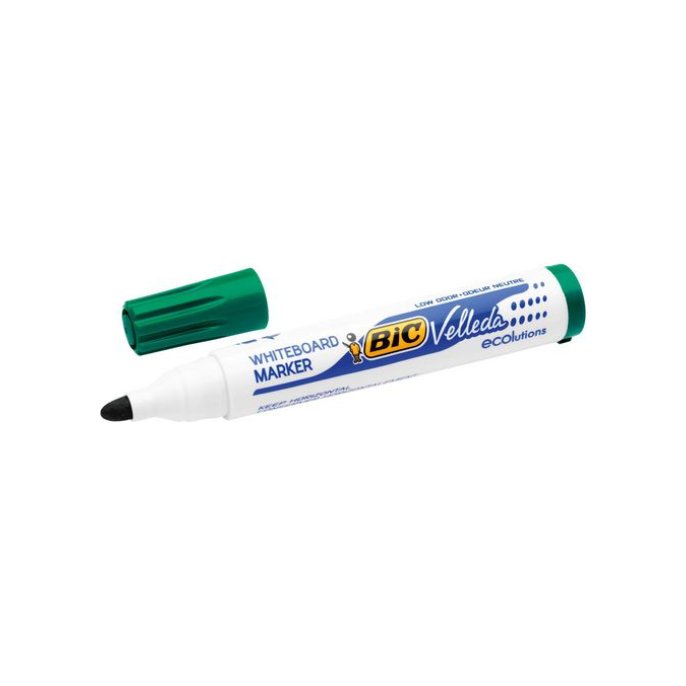 BIC® Velleda Eco 1701 Whiteboardmarker Ronde Punt 15 mm Groen (pak 12 stuks)