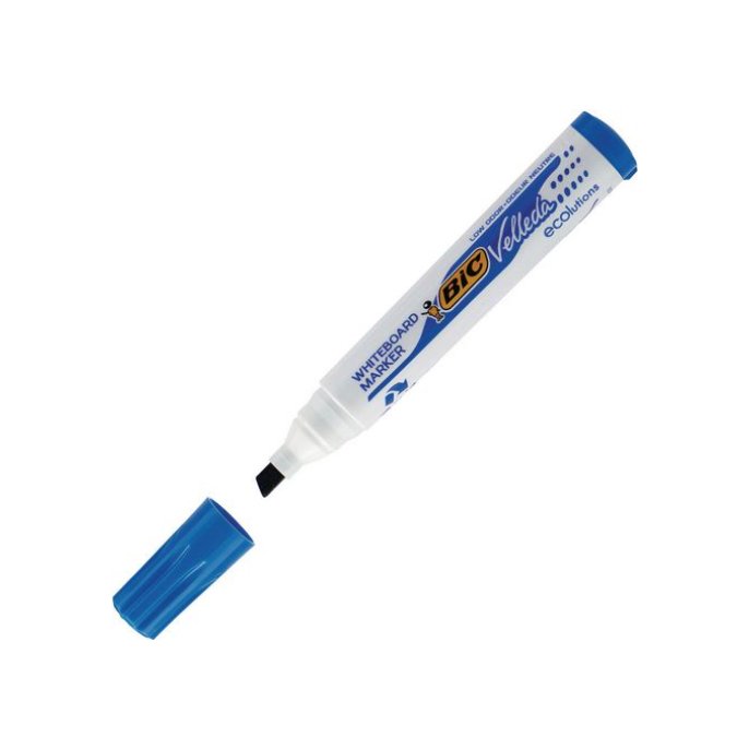 BIC® Velleda Eco 1751 Whiteboardmarker Beitelvormige Punt 3 - 55 mm Blauw (doos 12 stuks)