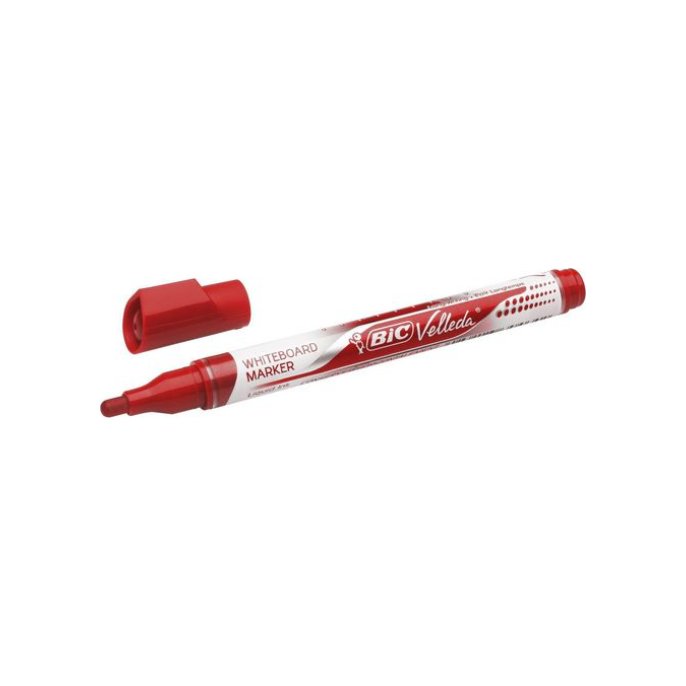 BIC® Velleda Pocket Whiteboardmarker Ronde Punt 14 mm Rood (doos 12 stuks)