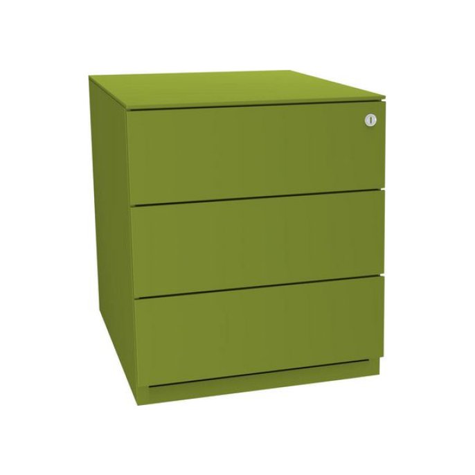 BISLEY Basic Verrijdbaar Ladeblok met 3 Laden 502 x 420 x 565 mm Groen