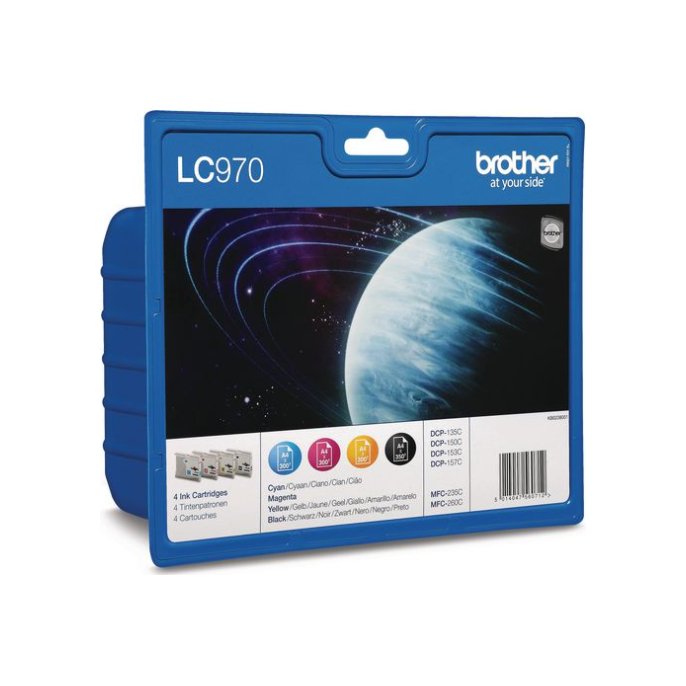 BROTHER Multipack Inktjet LC-970VALBP B/C/M/Y