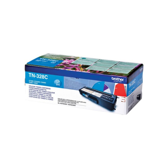 BROTHER TN-328C Toner Hoog Rendement Cyaan