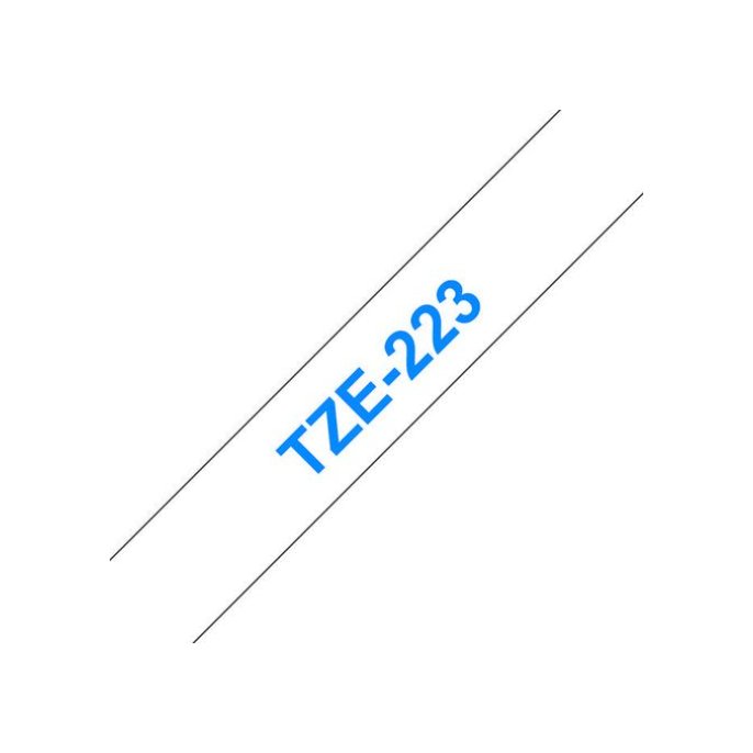 BROTHER TZe-223 Tape 9 mm x 8 m Blauw op Wit