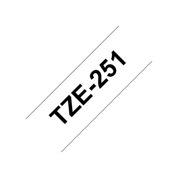 BROTHER TZe-251 Tape 24 mm x 8 m Zwart op Wit