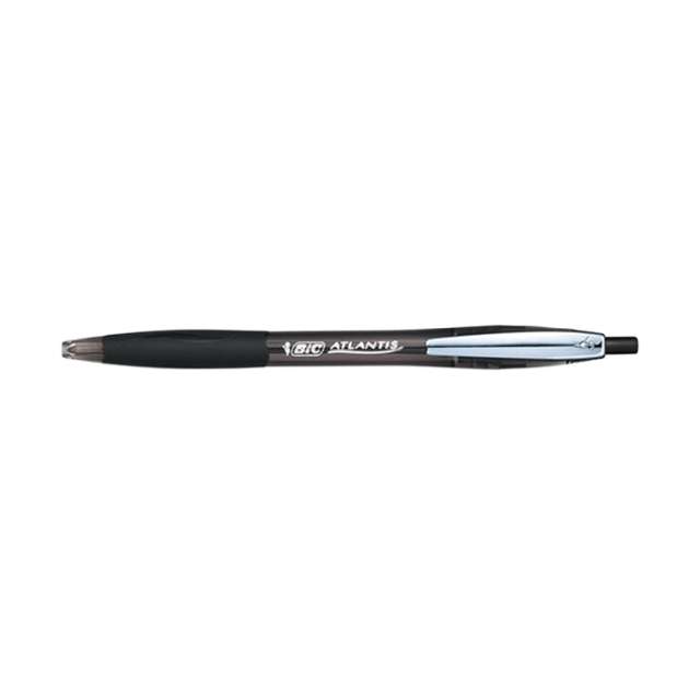 Balpen Bic Atlantis Soft M zwart