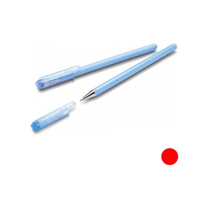 Balpen Pentel antibacterie rood (12 stuks)