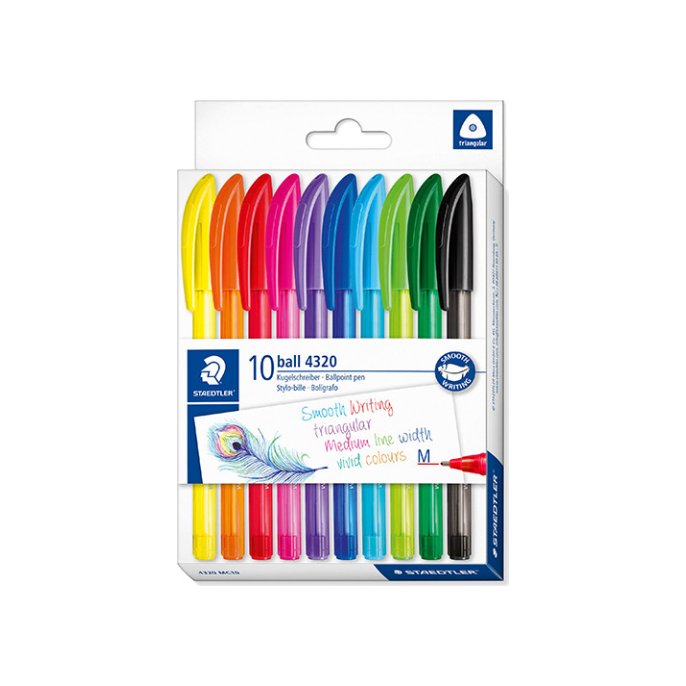 Balpen Staedtler 4320 assorti (10 stuks)