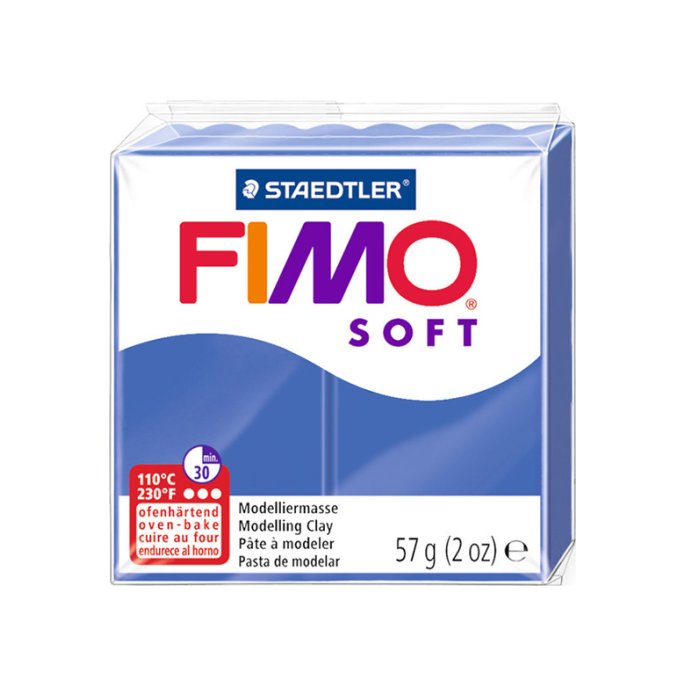 Boetseerklei FIMO soft blauw/6x57g