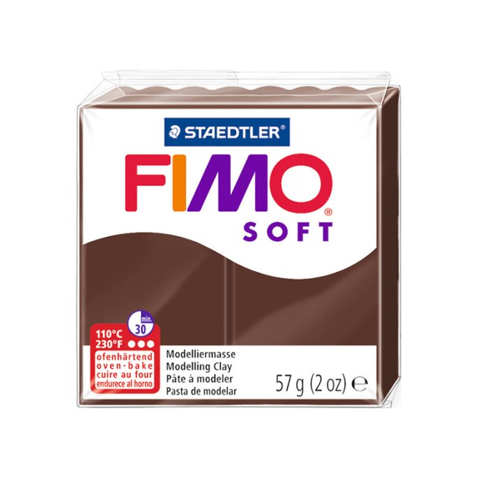 Boetseerklei FIMO soft choco/6x57g