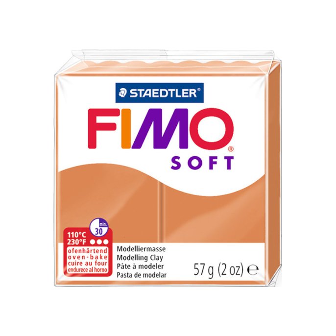 Boetseerklei FIMO soft cognac/6x57g