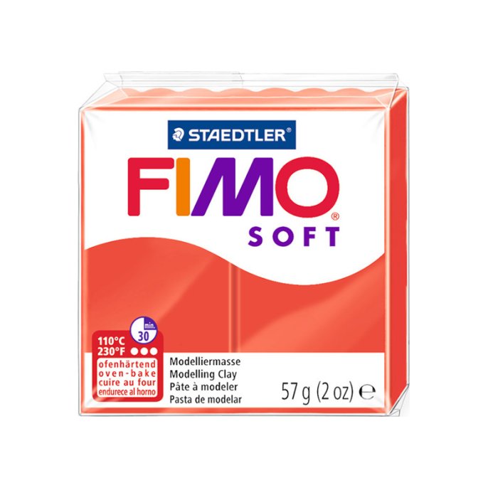 Boetseerklei FIMO soft rood/6x57g