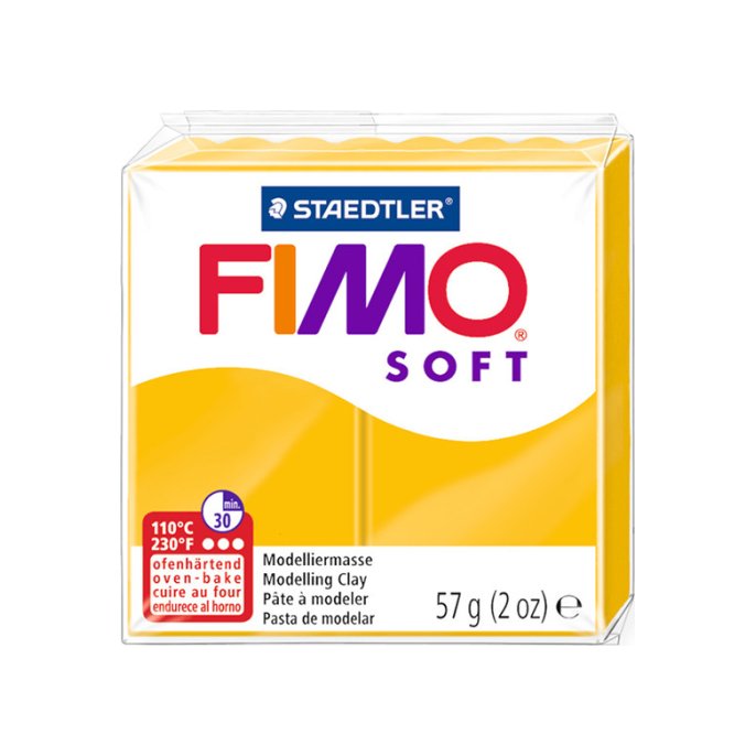 Boetseerklei FIMO soft zonnegeel/6x57g