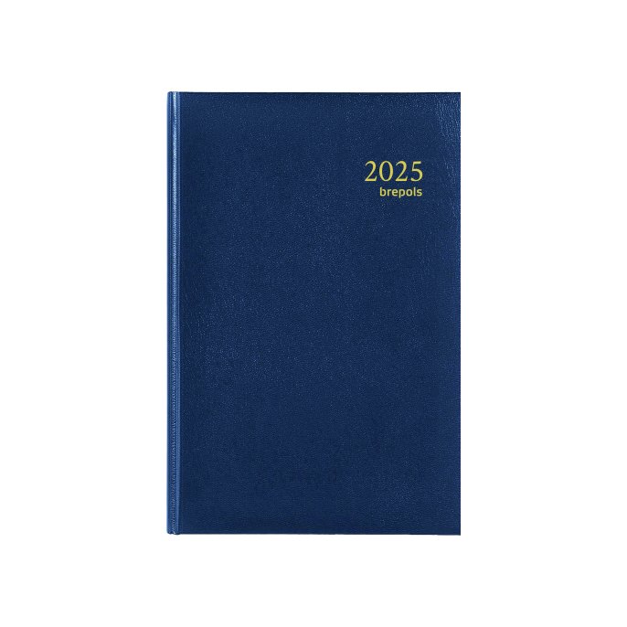 Brepols Saturnus Agenda 2025 Luxe Lima 1 Dag Per Pagina Blauw