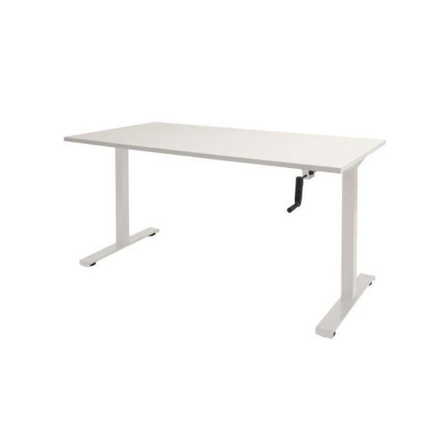 Bureau Dextro 140x80cm wit/wit