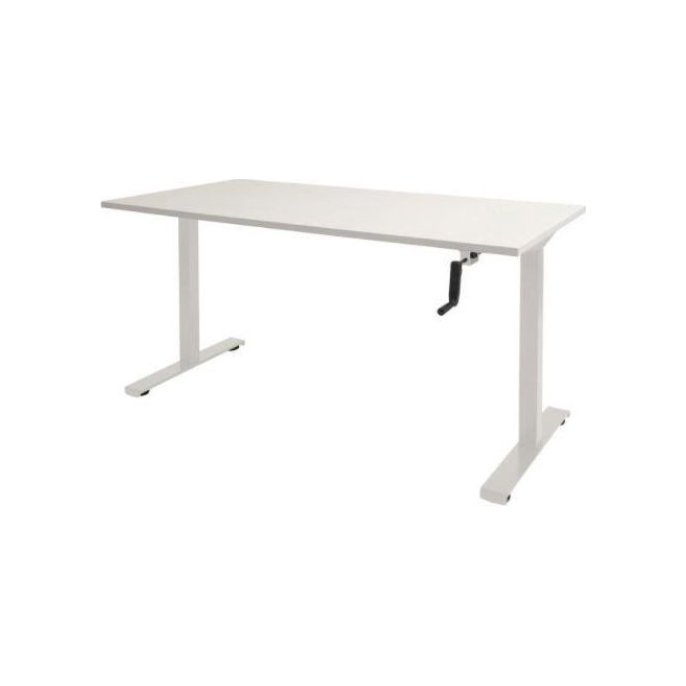 Bureau Dextro 140x80cm wit/wit